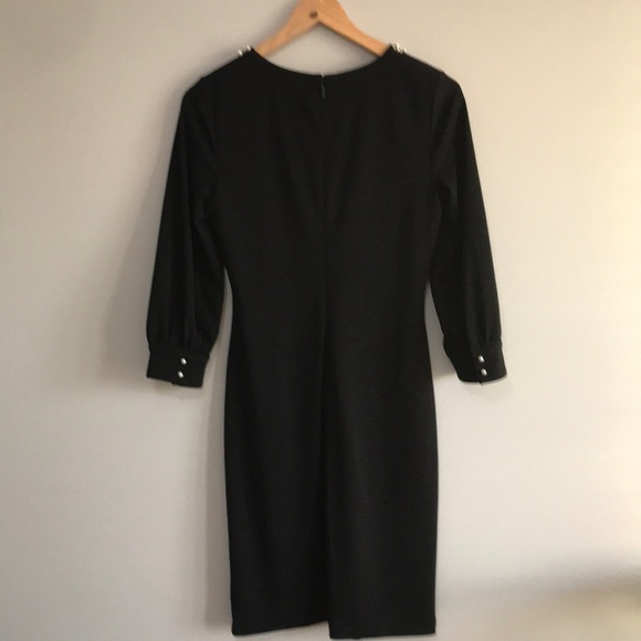 Karl Lagerfeld Pearl Neckline Dress - Picture 5 of 7